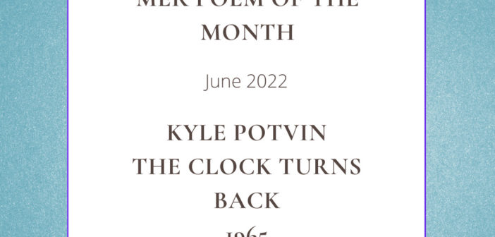 Poem of the Month – June 2022